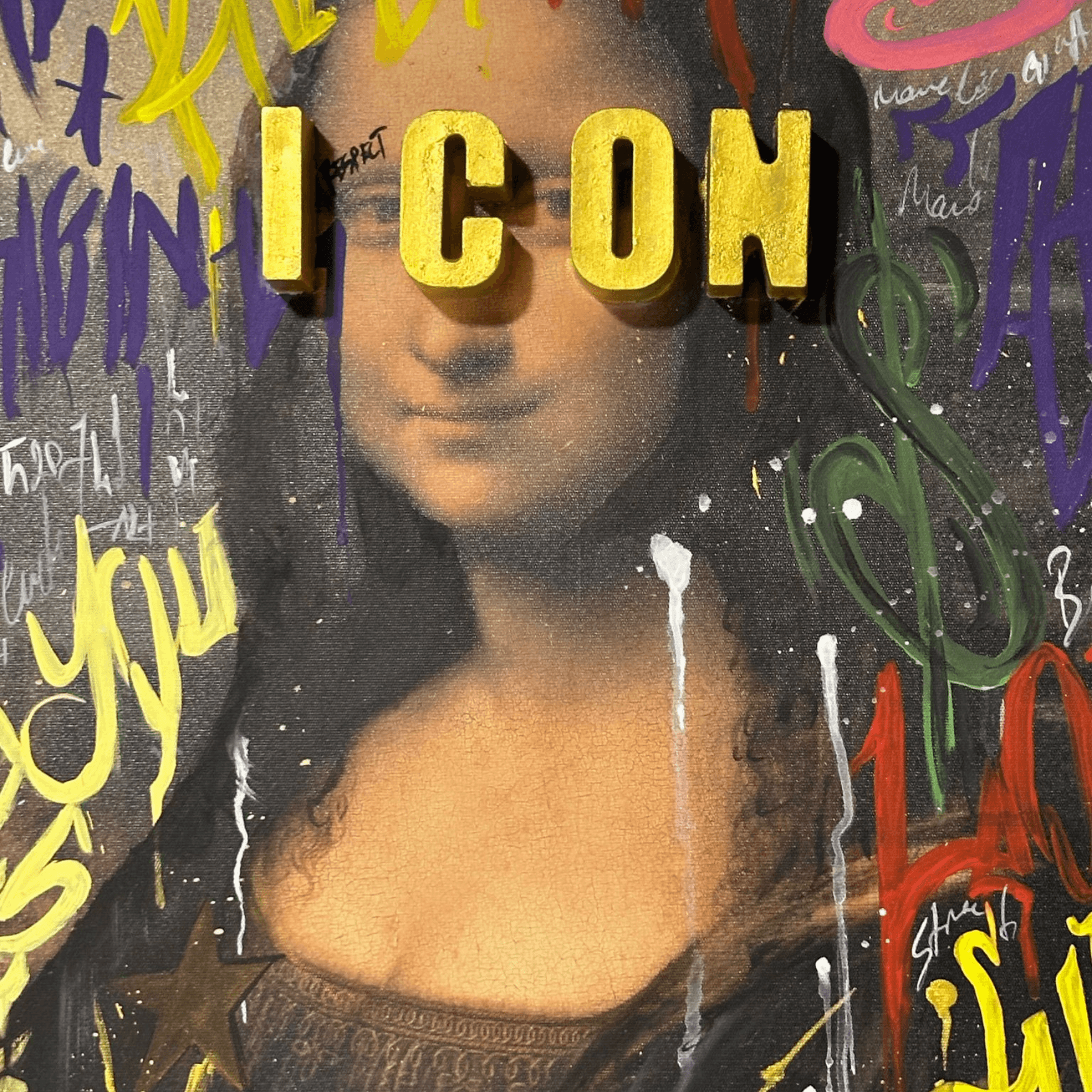 Icon Mona Lisa Tablo Heykel - vinterro