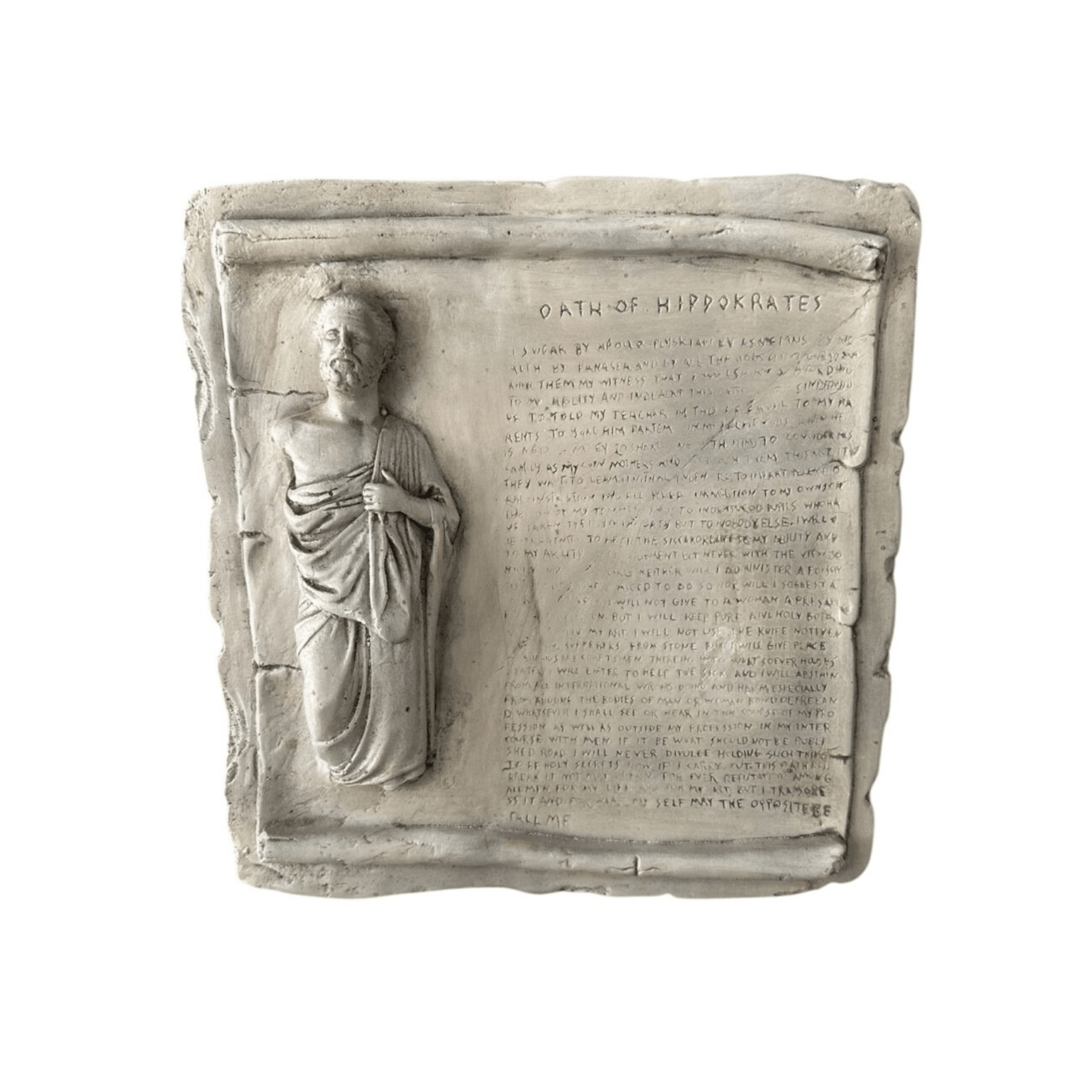 Hipokrat Yemini Tablet Heykel - vinterro