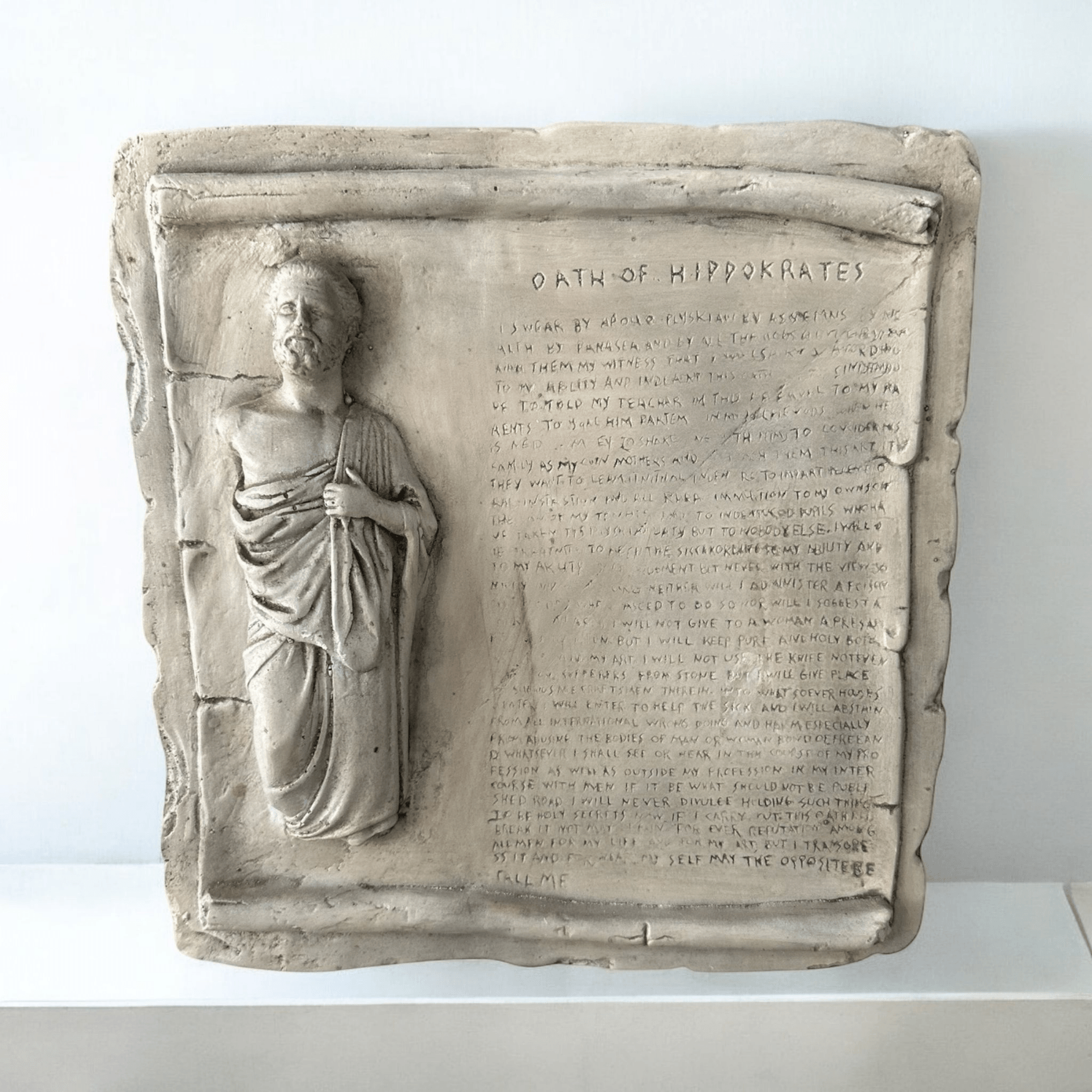 Hipokrat Yemini Tablet Heykel - vinterro