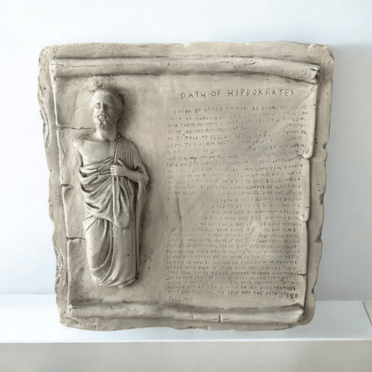Hipokrat Yemini Tablet Heykel - vinterro