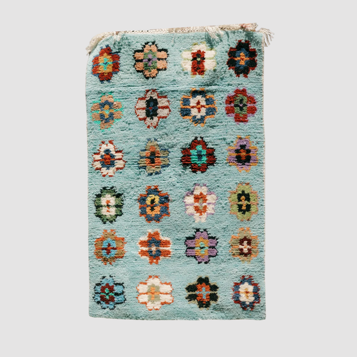 Flowers El Dokuma Halı - vinterro