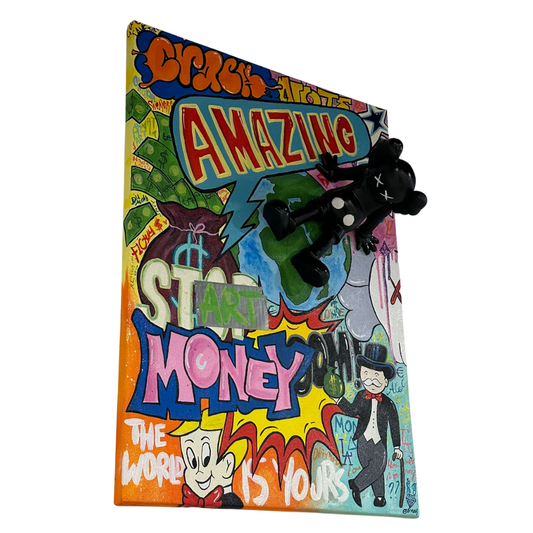 Kaws Pop Art World Tablo