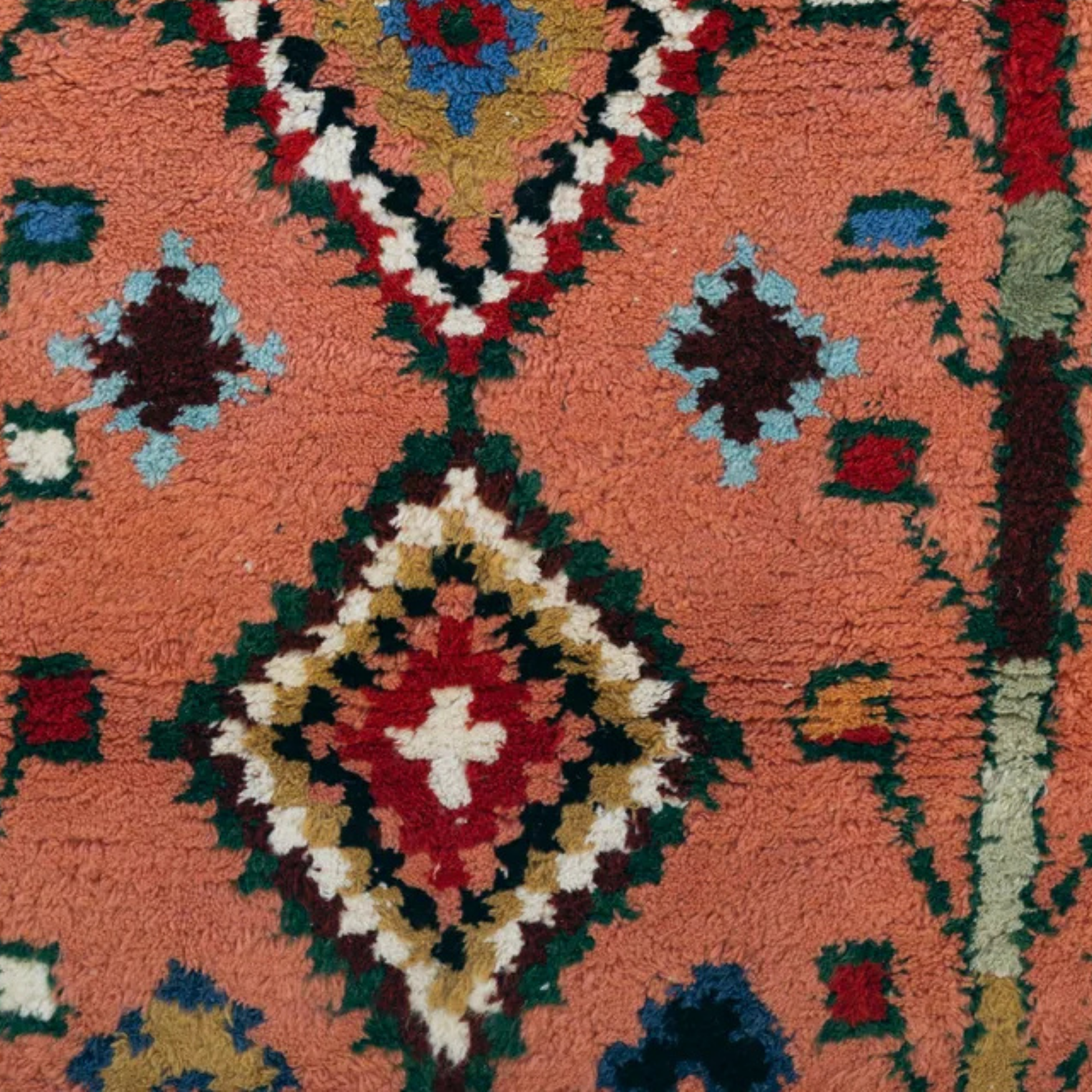 Hayat Ağacı El Dokuma Halı - Somon - vinterro