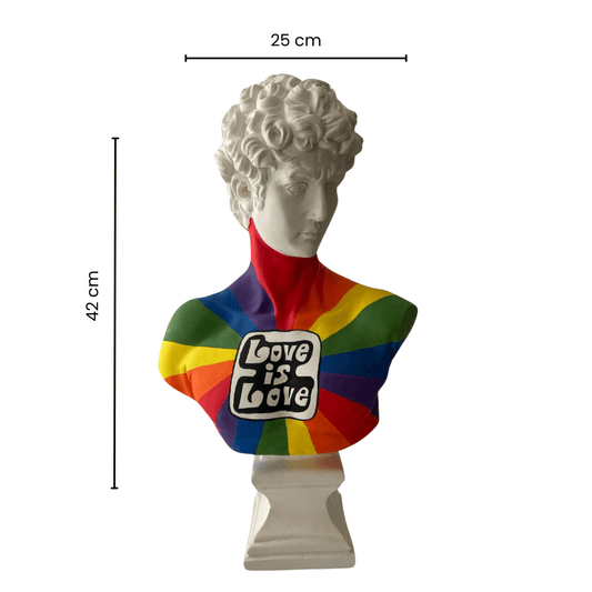 Love is Love David Sculpture - vinterro