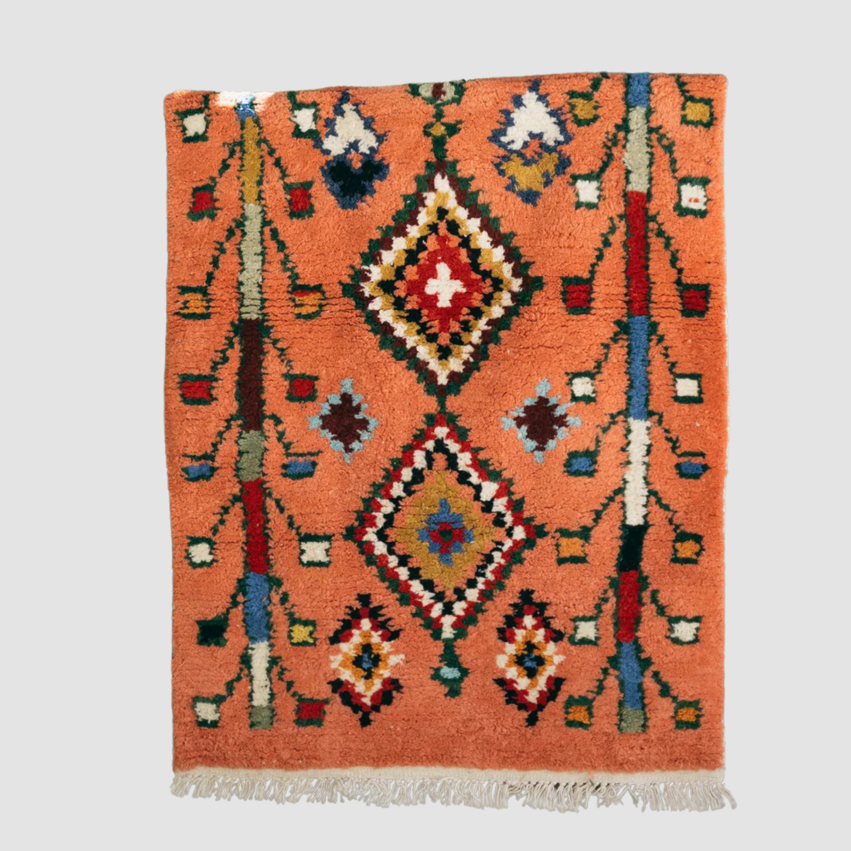 Hayat Ağacı El Dokuma Halı - Somon - vinterro