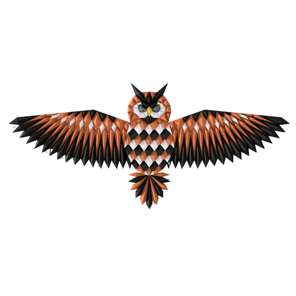 GEOMETRIC OWL WALL ART - vinterro