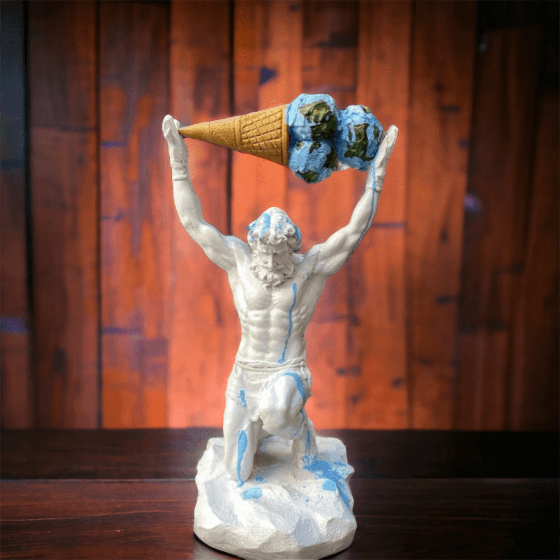 Atlas-Ice Cream Statue - vinterro