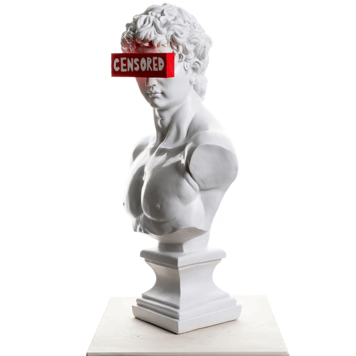 Design David Censored Sculpture - vinterro