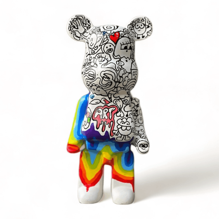 Desing Rainbow Doodle Bear - vinterro