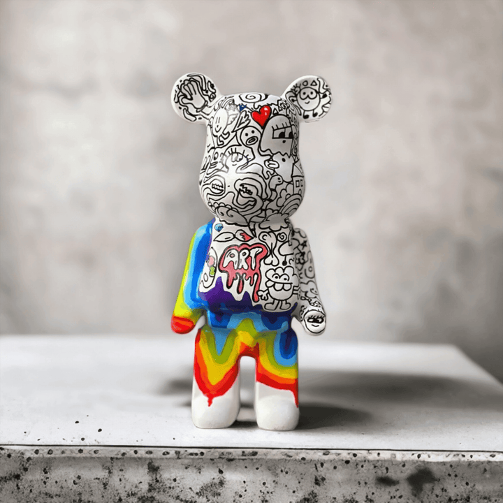 Desing Rainbow Doodle Bear - vinterro