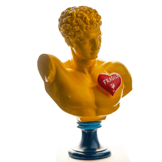 Hermes Pop art sculpture heart - vinterro