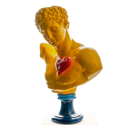 Hermes Pop art sculpture heart - vinterro