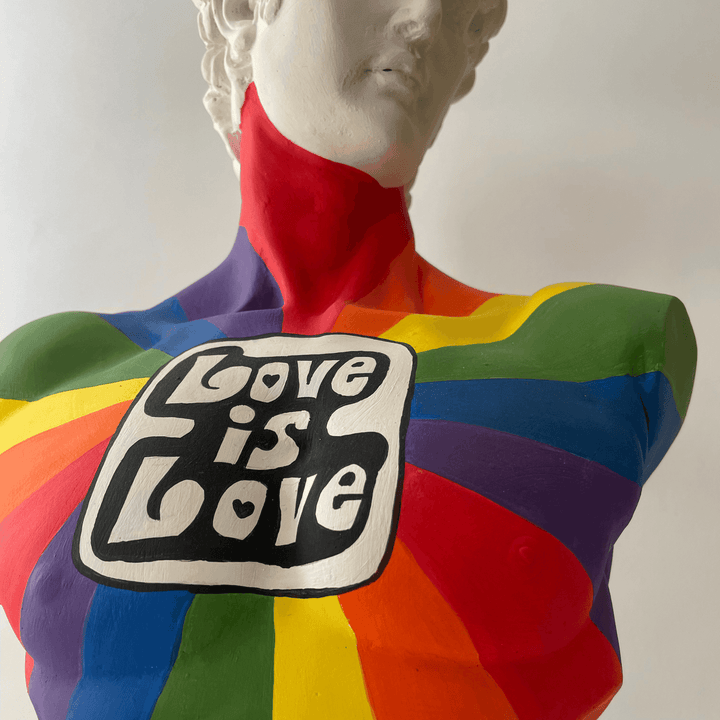 Love is Love David Sculpture - vinterro